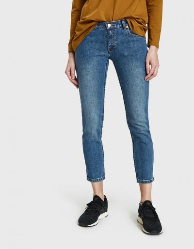 A.p.c. Jean Etroit Court In Indigo