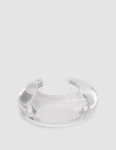 Lizzie Fortunato Arc Cuff In Clear