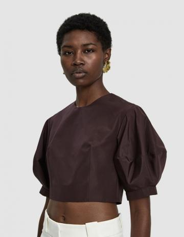 Mazarine Garden Balloon-sleeve Top