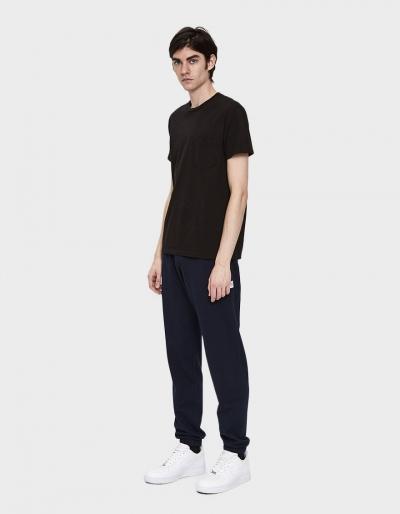 Velva Sheen 2 Pack S/s Pocket Tee In Black