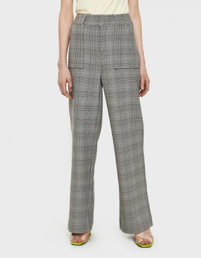 Ganni Garvey Plaid Pant