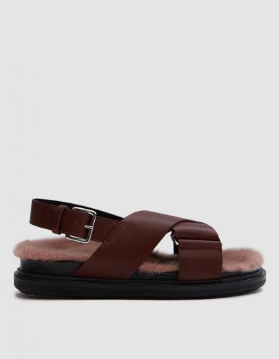 Marni Fusbett Sandal In Cacao