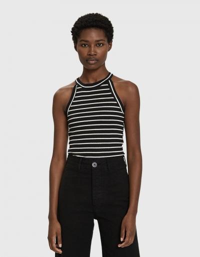 Which We Want Jess Striped Rib Tank