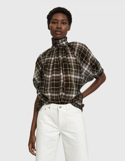 Beaufille Cupra Tie Neck Blouse