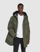 Stone Island David Tc Down Hooded Coat In Olive