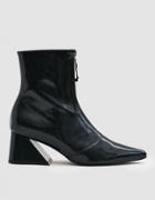 Yuul Yie Patent Front-zip Ankle Boot