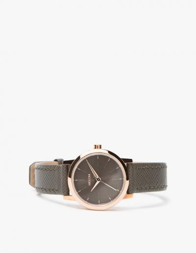 Nixon Kenzi Leather In Rose Gold/taupe
