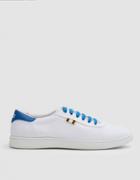 Aprix Canvas Sneaker In White Royal