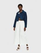 Ashley Rowe Long Denim Pant In White