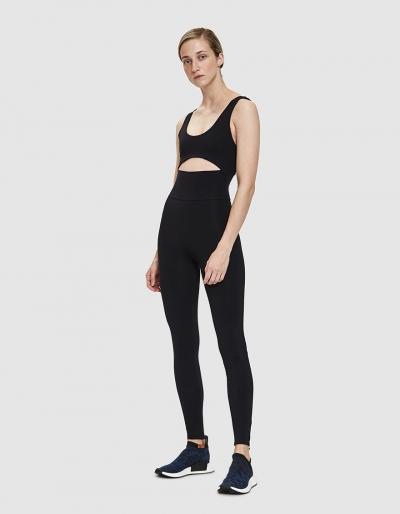 Live The Process Cutout Unitard In Black