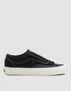 Vault By Vans Twisted Leather Style 36 Lx Sneaker In Black/marshmallow