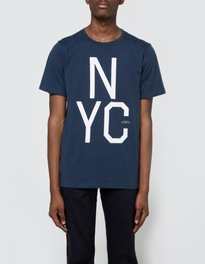 Saturdays Nyc Slab Nyc Tee In Postal Blue