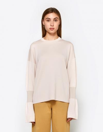 Tibi Easy Pullover In Pale Pink