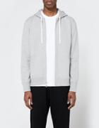 Reigning Champ Core Full Zip Hoodie In Heather Grey