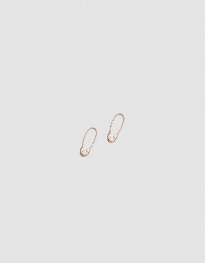 Loren Stewart Mini Safety Pin Earrings