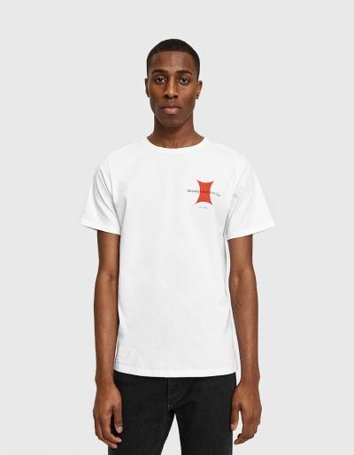 Saturdays Nyc Super Ellipse Ss Tee In White