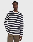 Norse Projects L/s Johannes Rugby Stripe Tee In Navy