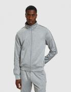 Reigning Champ Coolmax Terry Track Jacket In Heather Grey