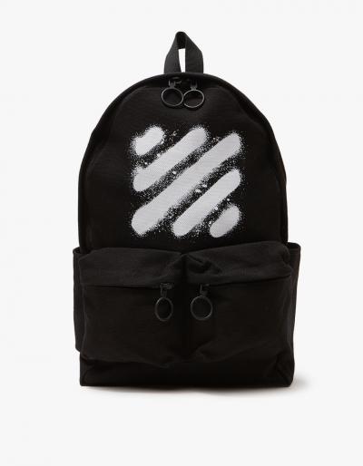 Off-white Diag Spray Backpack Black