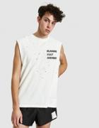 Satisfy Cult Moth Eaten Muscle Tee In Off-white