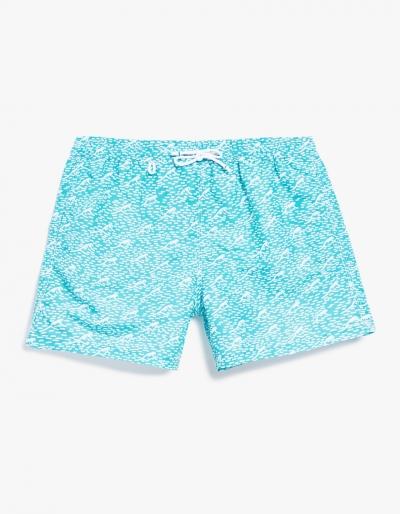 Cuisse De Grenouille Pacifique Elastic Boardshort In Aqua