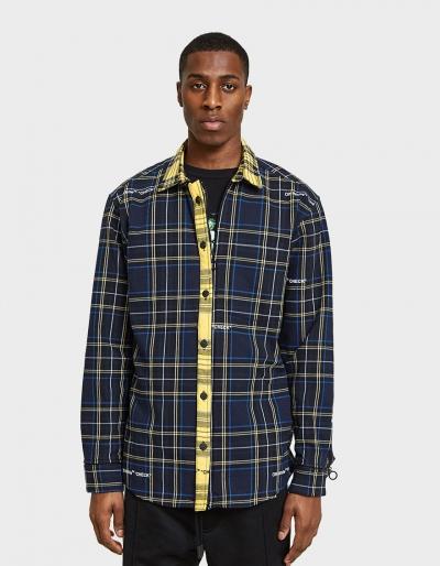 Off-white Blue Deconstructed Check