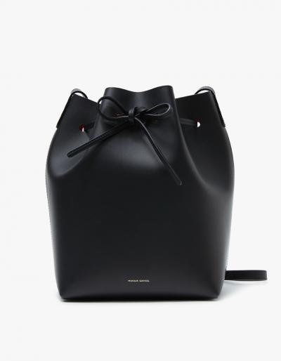 Mansur Gavriel Bucket Bag Black/flamma