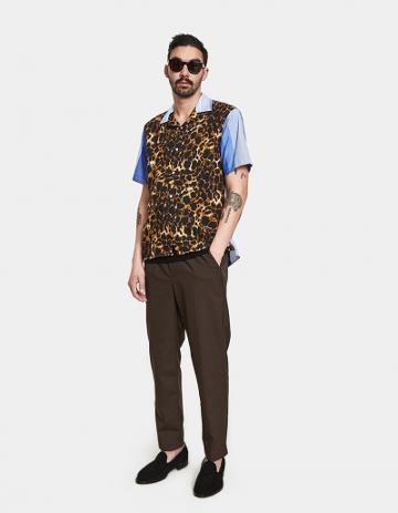 Gitman Brothers Vintage Big Cat Rayon Cotton Camp