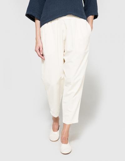 Black Crane Carpenter Pant In Cream