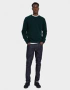 Norse Projects Sigfred Lambswool Sweater In Quartz Green