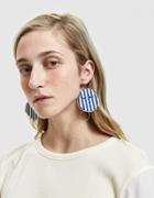 J.w. Anderson Moon Face Earring In Sapphire
