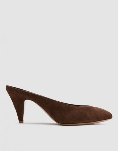 Mansur Gavriel Classic Heel In Chocolate