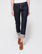 J Brand Cora Mid Slim Cuffed Crop