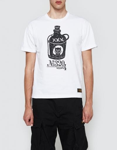 Neighborhood Bottle Ss Tee In White