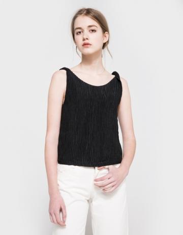 Objects Without Meaning Twist Button Back Top