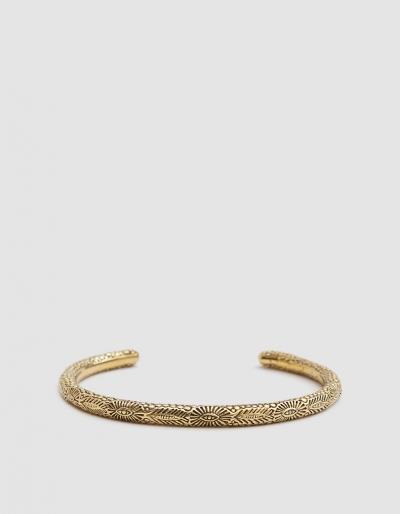 Caputo & Co Third Eye Brass Cuff