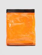 Simon Miller Lunch Bag Vinyl Clutch In Clear Orange
