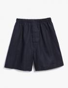 Margaret Howell Oversize Boxer Shorts In Charcoal