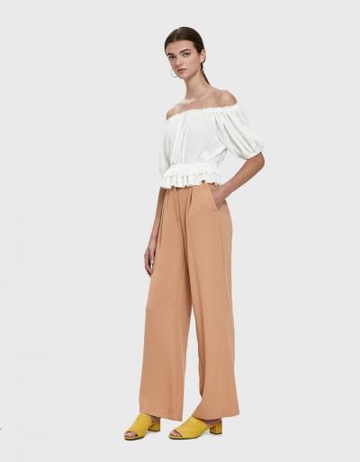 Stelen Aadhya Peasant Blouse In White