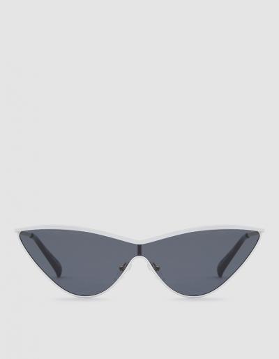 Adam Selman X Le Specs The Fugitive In White/gold