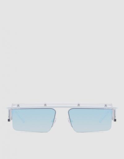Adam Selman X Le Specs The Flex In White/blue Grad