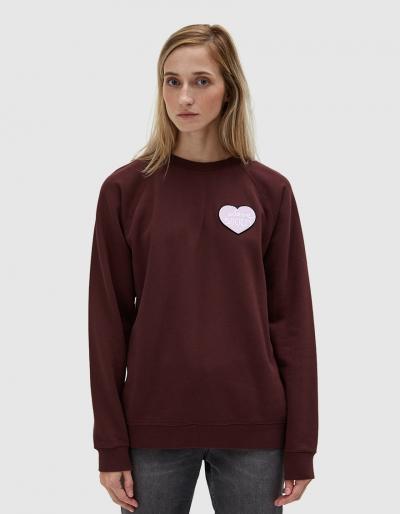 Ganni Lott Isoli Sweatshirt In Decadent Chocolate