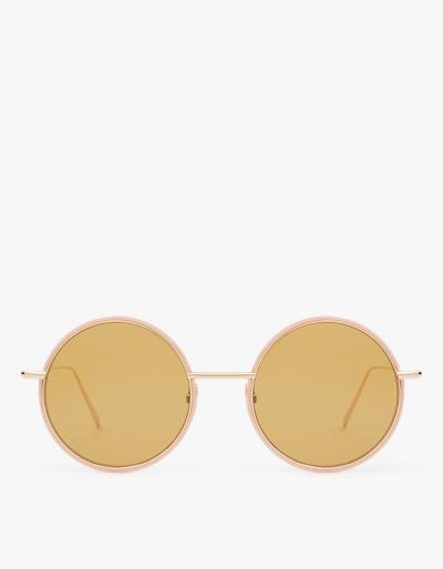 Acne Studios Scientist Sunglasses In Gold