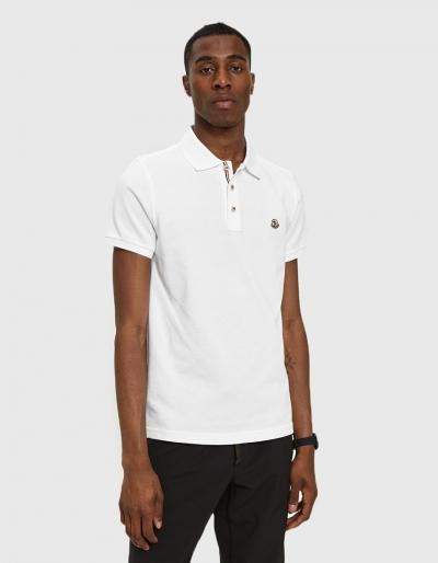 Moncler Maglia Polo In White