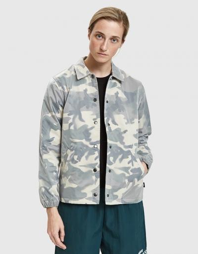 St Ssy Lenny Translucent Coach Jacket In Camo