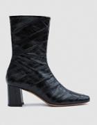 Trademark Mira Eel Skin Boot In Black