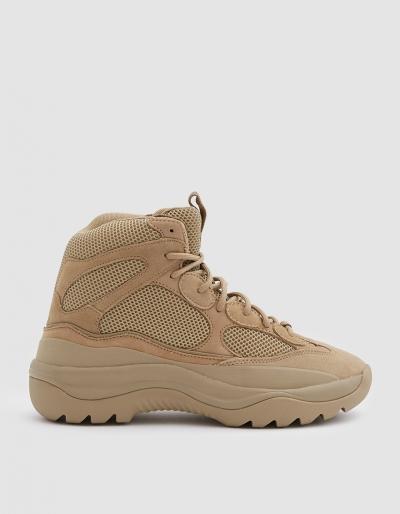 Yeezy Thick Suede Desert Boot In Taupe