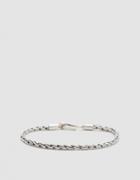 Caputo & Co Silver Chain Rope Bracelet In