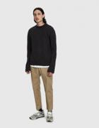 Our Legacy Base Roundneck Sweater In Tweed Black
