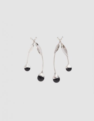 Sophie Buhai Black Cherry Drop Earrings